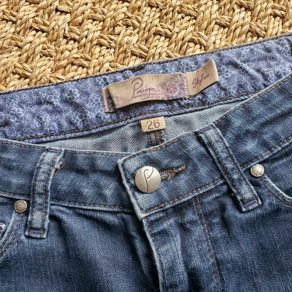 PAIGE Skyline Skinny Ankle Jeans in Twilight - Picture 4 of 16